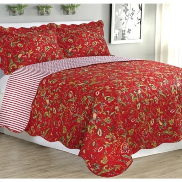 Glory Home Designs Other - New📍 Glory HD Jennifer Reversible Quilt Set Queen